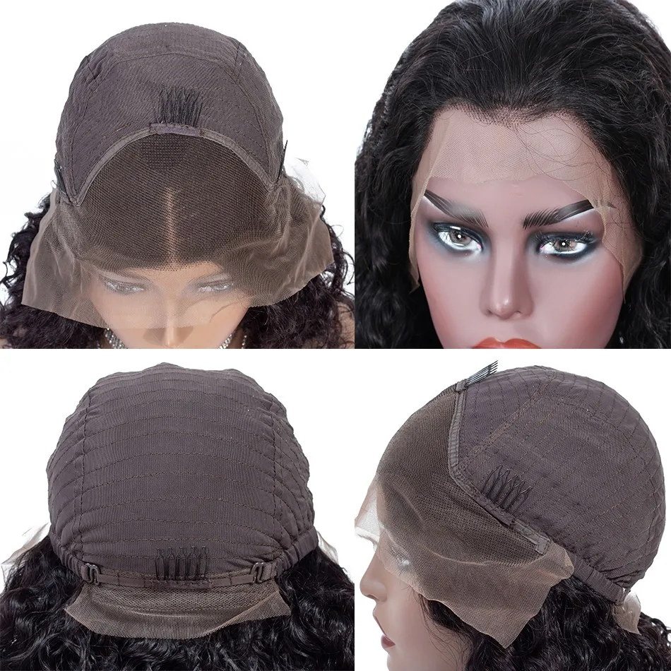 Парики из натуральных волос на кружевной основе с волосами младенца для черных