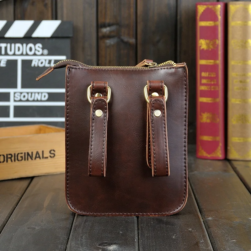 Лидер продаж новые модные кожаные мужские сумки высокого качества маленькая