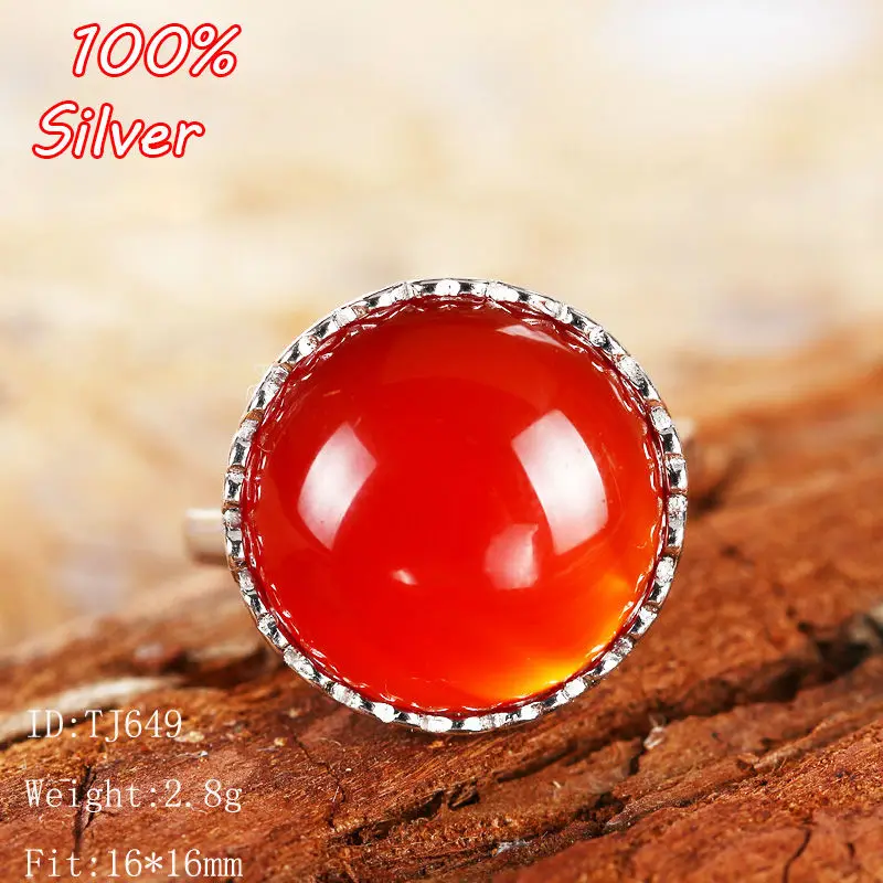 Кольцо из серебра 2018 пробы 16 мм с инкрустацией | Украшения и аксессуары