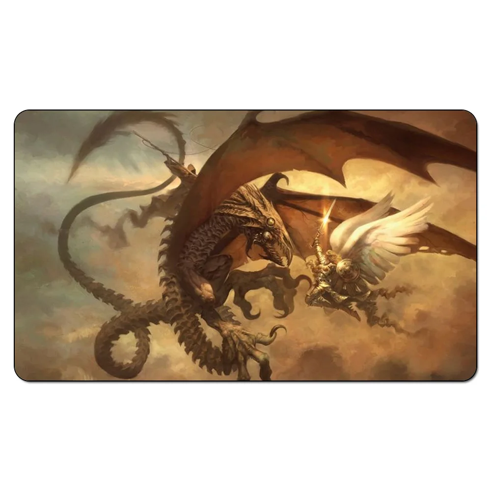 Ангел боевой Дракон Playmat) волшебный Настольные игры playmats, резиновые таблицы площадку, сбор Дизайн Playmat Бесплатный подарок мешок