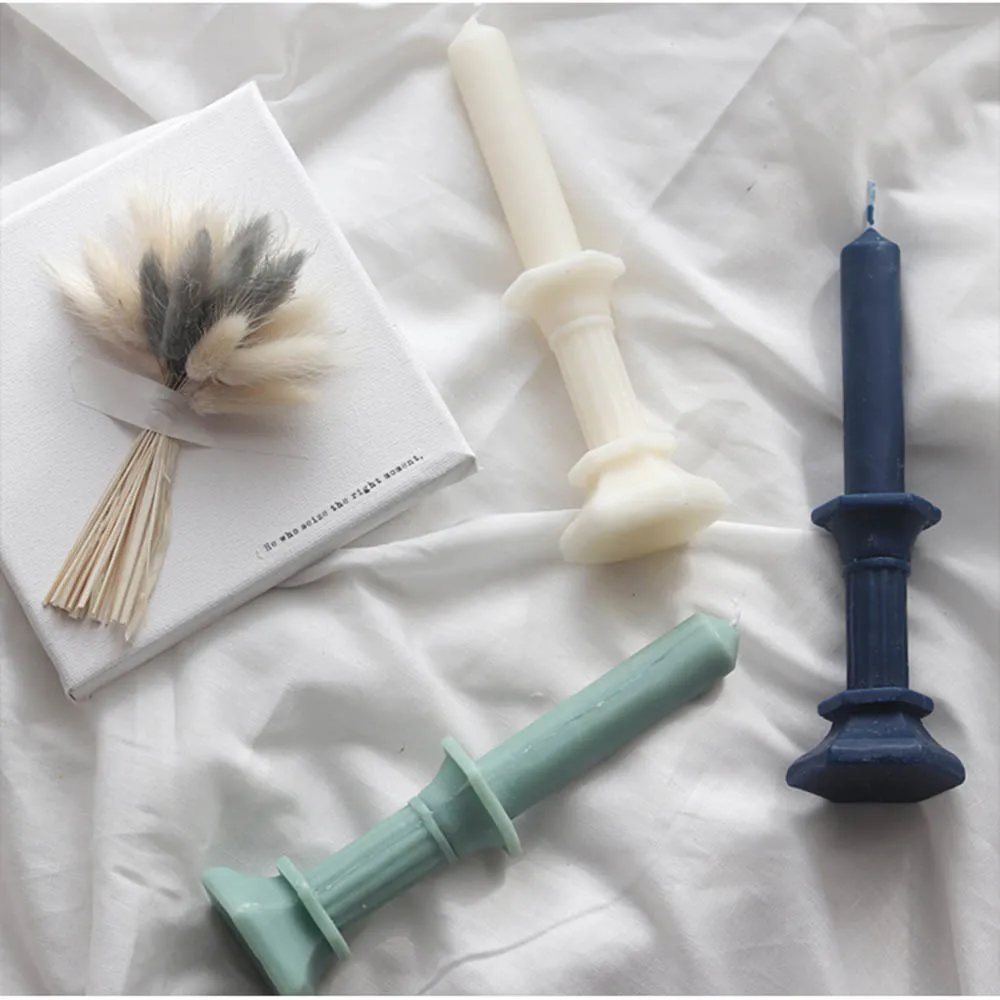 Свеча INS в римском стиле на колонне современный дизайн декоративная 3D форме