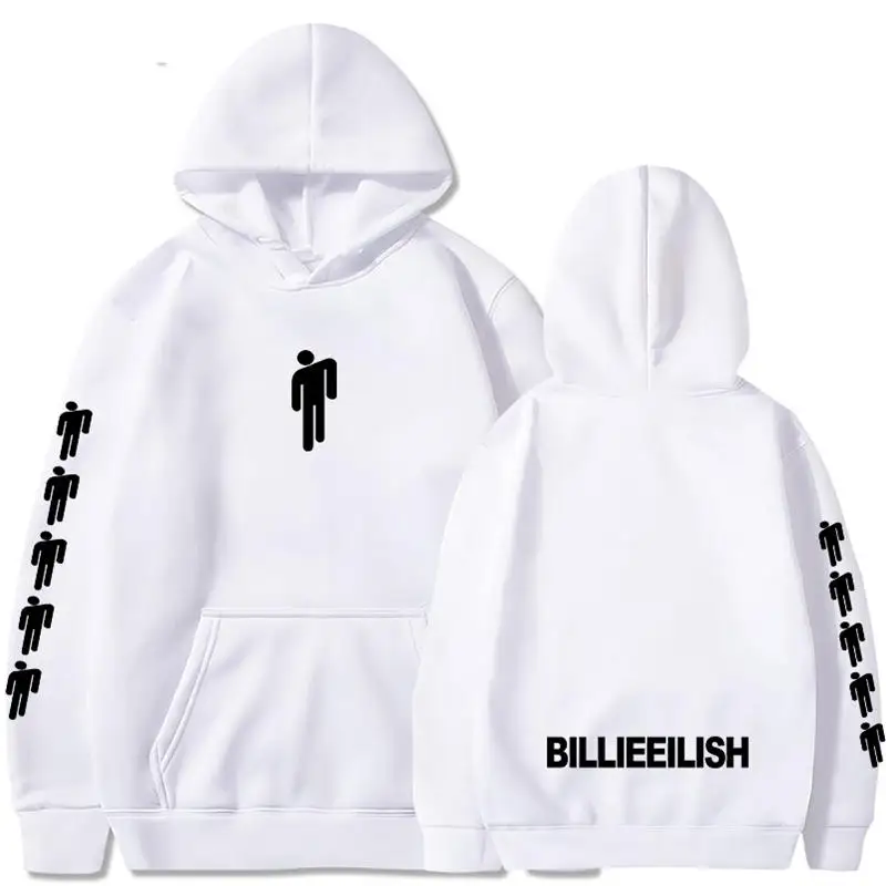 Billie Eilish модные толстовки с принтом для женщин/мужчин длинным рукавом капюшоном