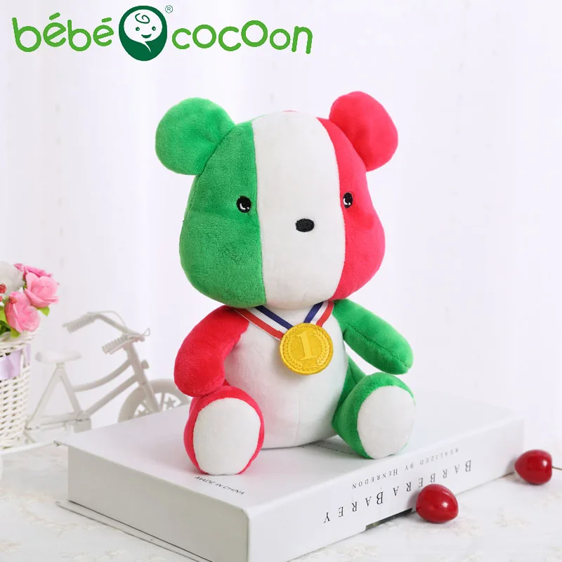 Bebecocoon 2017 20 см 25 Национальный Пособия по немецкому языку флаг Мишка Куклы золотая