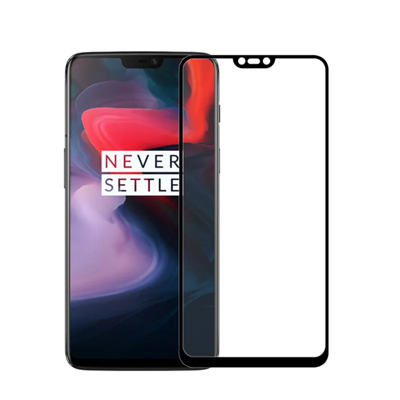 Oneplus 6T закаленное стекло Mofi защита экрана 9H 2.5D жесткий черный край Передняя