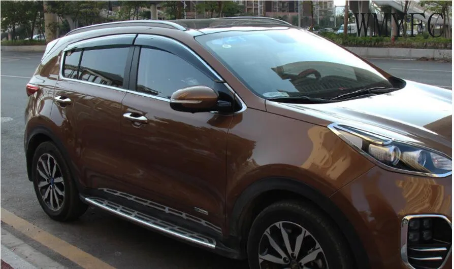 Для KIA Sportage, 4 поколения,,,,, оконный козырек, вентиляционные шторы, защита от солнца, дождя, защита от солнца, Защитные Чехлы, 4 шт
