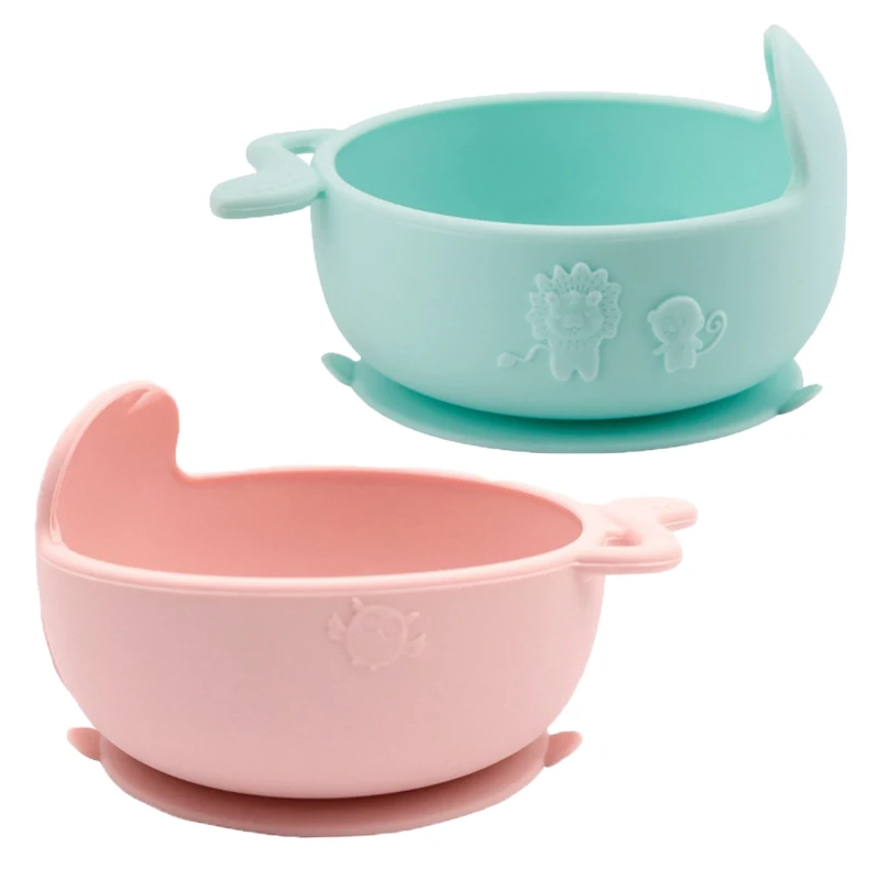 Милая Детская силиконовая чаша 380 мл Детские Обучающие блюда безопасная