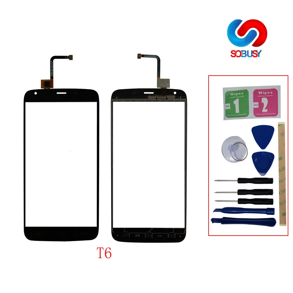 Highscreen Touch Panel 5.5inch For Homtom HT6 Screen front Glass Senor TP Replacement Mobile Accessories+Free Tools+3M | Мобильные