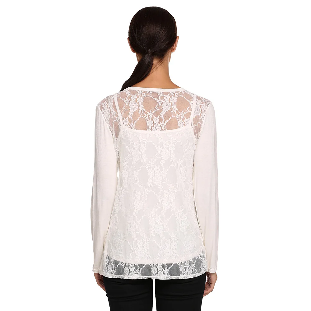 Meaneor New Brand 2015-2017 Fashion Lady Women Casual Long Sleeve Lace Back Patchwork Black White Cardigan Plus Size M L XL XXL |