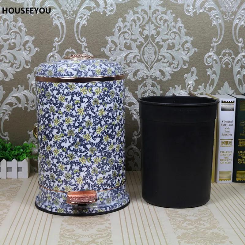 Классическая Тихая мусорная корзина с педалью для педалей мусора из