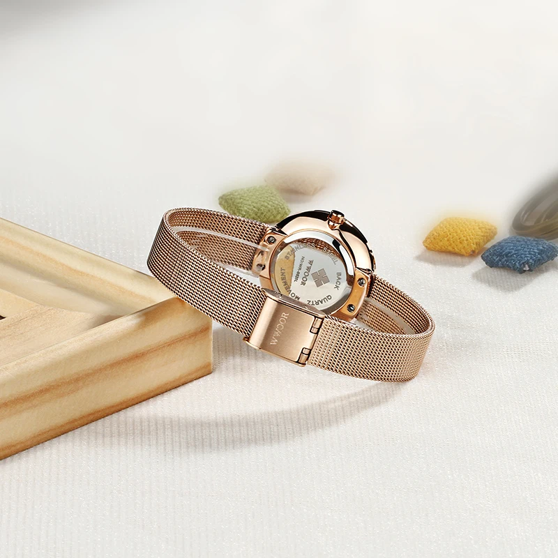 Wwoor Новый Для женщин Часы кварц часы платье женские Relojes Mujer классический ретро