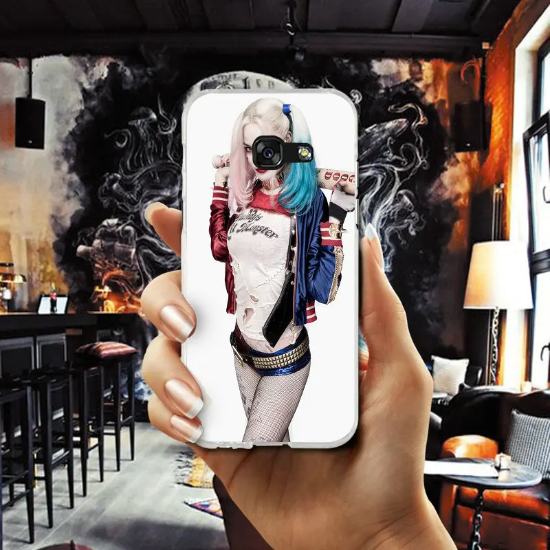 Харли Квинн костюм Мягкие силиконовые ТПУ телефон чехлы для Samsung Galaxy A3 A5 A7 J1 J2 J3 J4 J5