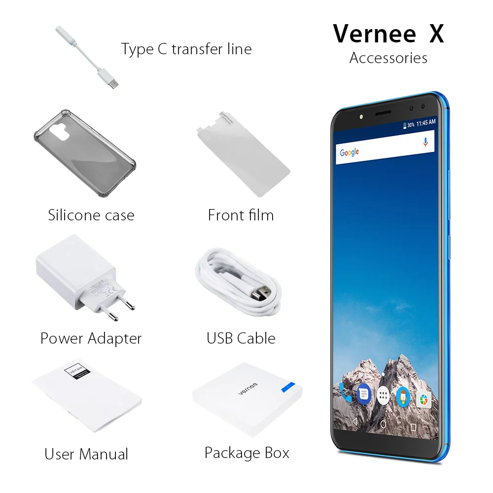 Vernee X 6 ГБ Оперативная память 128 Встроенная смартфона Face ID Android 7 1 Octa Core 0 дюймов 18:9 FHD