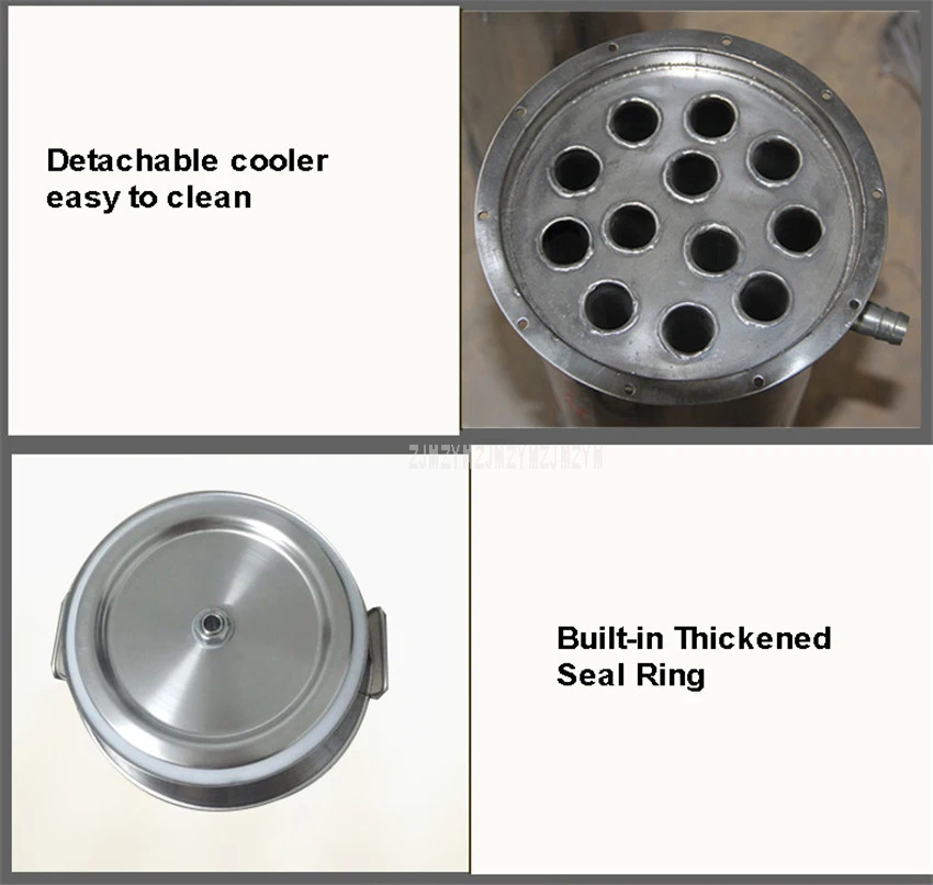 Дистиллятор из нержавеющей стали 150 л с водяным насосом|Машины для домашнего