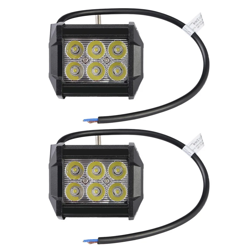 18W Spotlight IP65 4 Inch LED Work Light Bar For Indicators Motorcycle Offroad Boat Car Tractor Truck SUV 12V 30V|light spotlights|led spotlights for