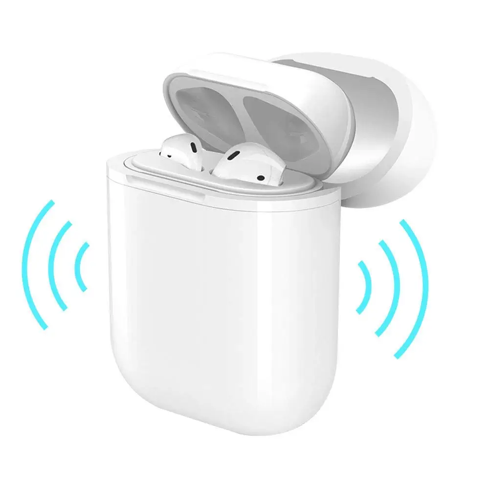 White Untoom беспроводной зарядный чехол для AirPods QI Стандартный беспроводной защитный зарядный чехол для Apple AirPods Совместимые зарядные устройства - Тип штекера: White