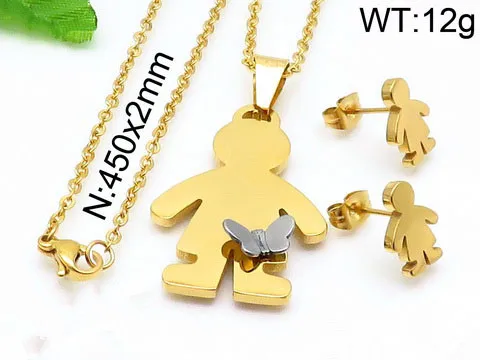 Ювелирный Комплект из колье и серёг нержавеющей стали | Украшения аксессуары