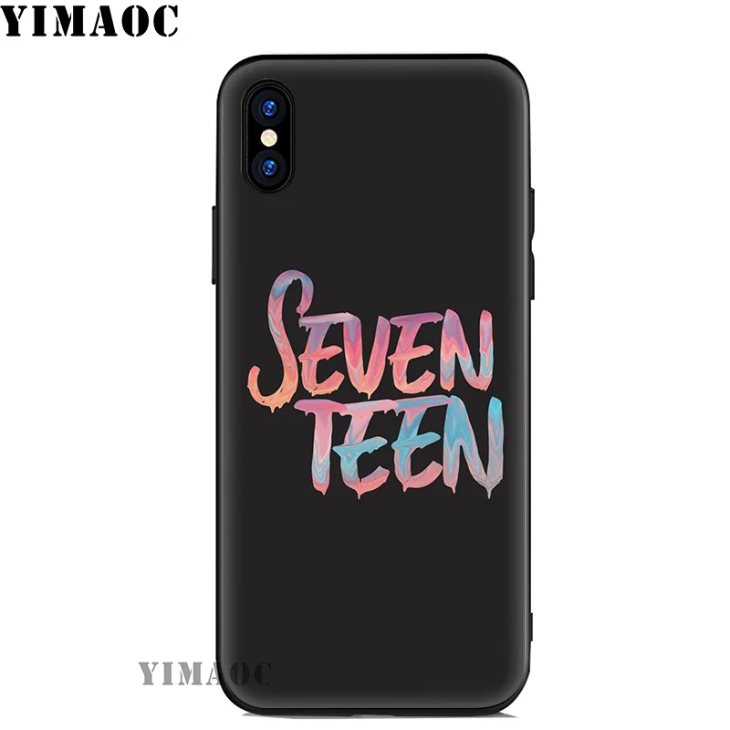 YIMAOC Seventeen Bands Soft Silicone Case for iPhone 11 Pro Xr Xs Max X or 10 8 7 6 6S Plus 5 5S SE |