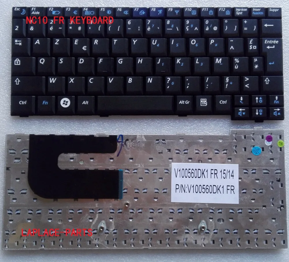 Новый Настоящий французский клавьер для Samsung NC10 ND10 N108 N110 N130 Np N140 NC310 V100560DK1|clavier