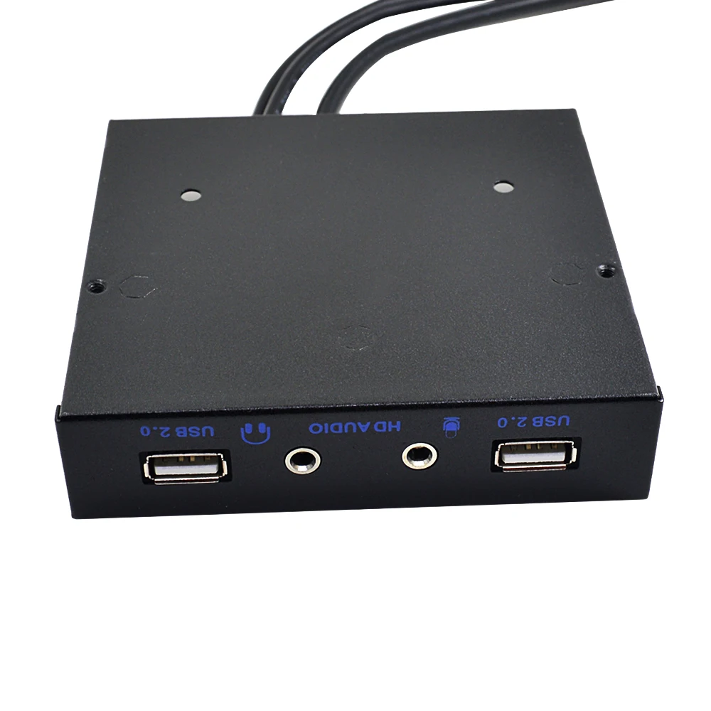 CHIPAL 20Pin 4 порта USB 2 0 Hub USB2.0 Передняя панель кронштейн HD аудио 3 5 мм разъем для