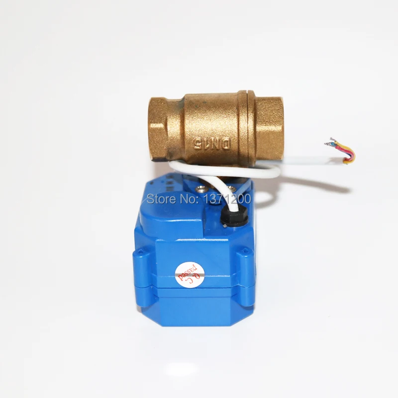 Новый моторизованный шаровой клапан 1/2 &quotDN15 DC5V латунный Электрический