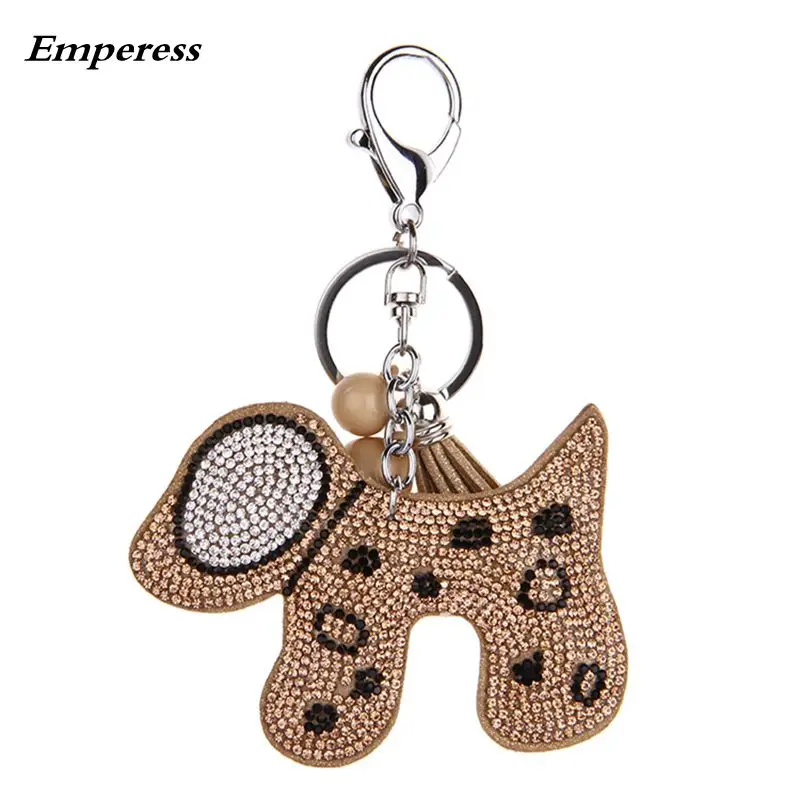 YD&ampYDBZ 2019 Cute Dog Key Keychain For Women Fashion Kwaii Jewelry Car Ring Brown Pink Silver Color Red 4 Handbag Keychains | Украшения