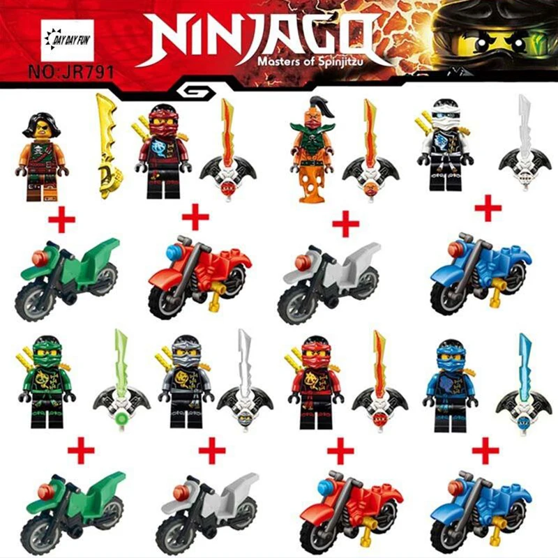 2018 хит ниндзя мотоцикл совместимы legoingly Ninjagoed строительные блоки кирпичи игрушки