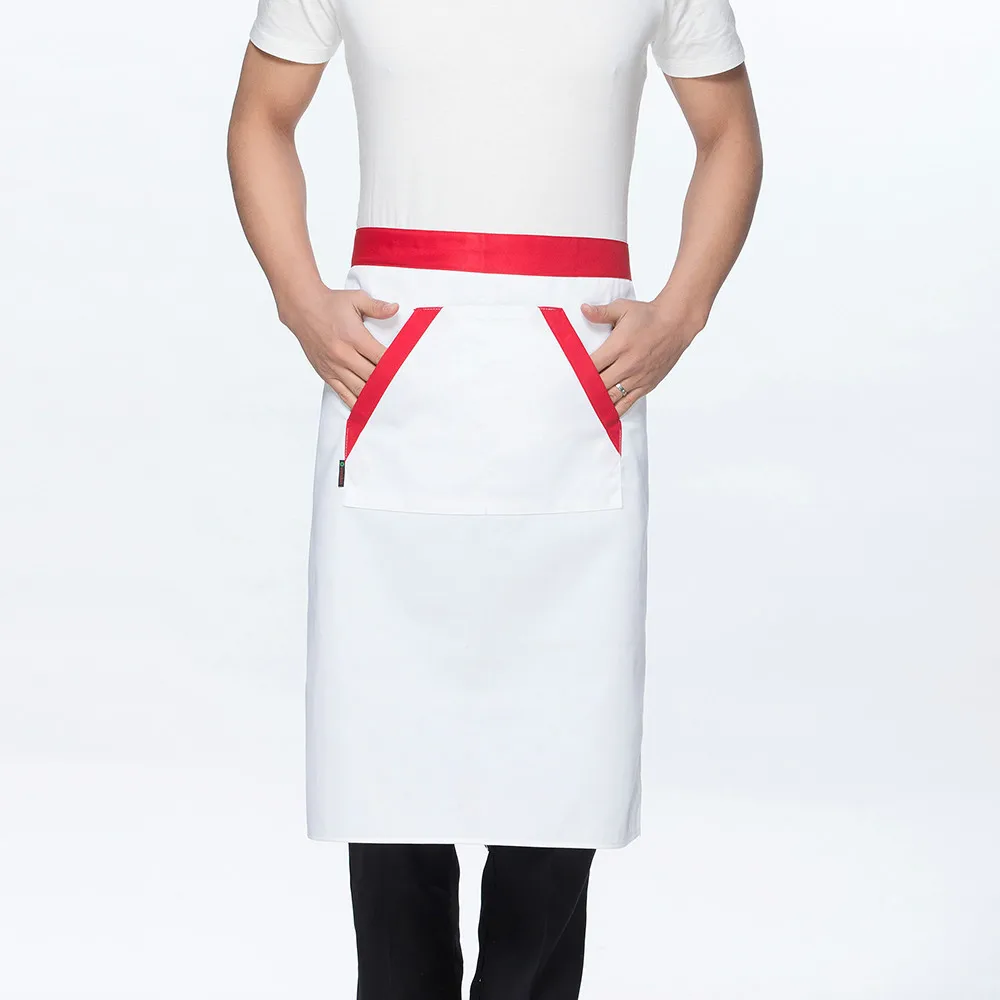Apron 2 Одноцветная рубашка с коротким рукавом для ресторана, куртка для шеф-повара, одежда для кухни, отеля, ресторана, рабочая одежда для мужчин и женщин, пальто для шеф-повара - Цвет: Apron 2