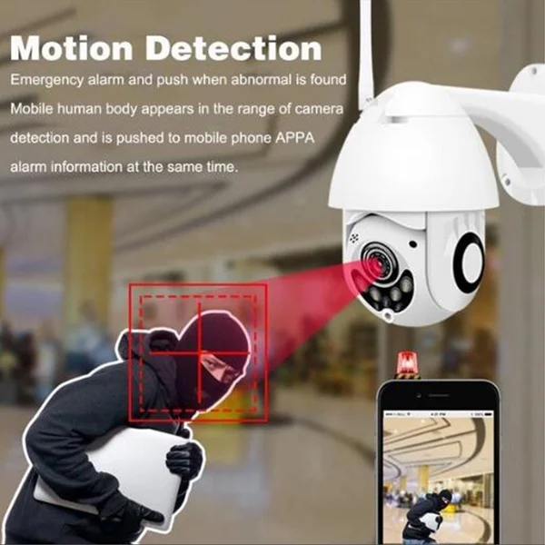 Беспроводная Wi-Fi IP камера 1080P PTZ уличная скоростная купольная камера безопасности Pan Tilt 4X цифровой зум сеть видеонаблюдения cм. P05