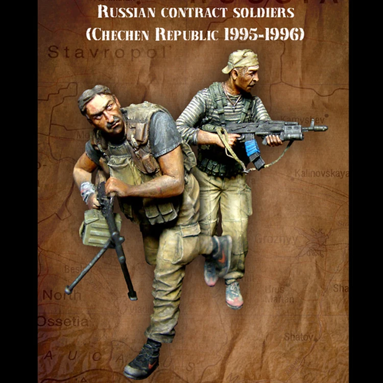 1/35 сборный Набор фигурок из смолы контрактные солдаты руссии|Наборы для сборки