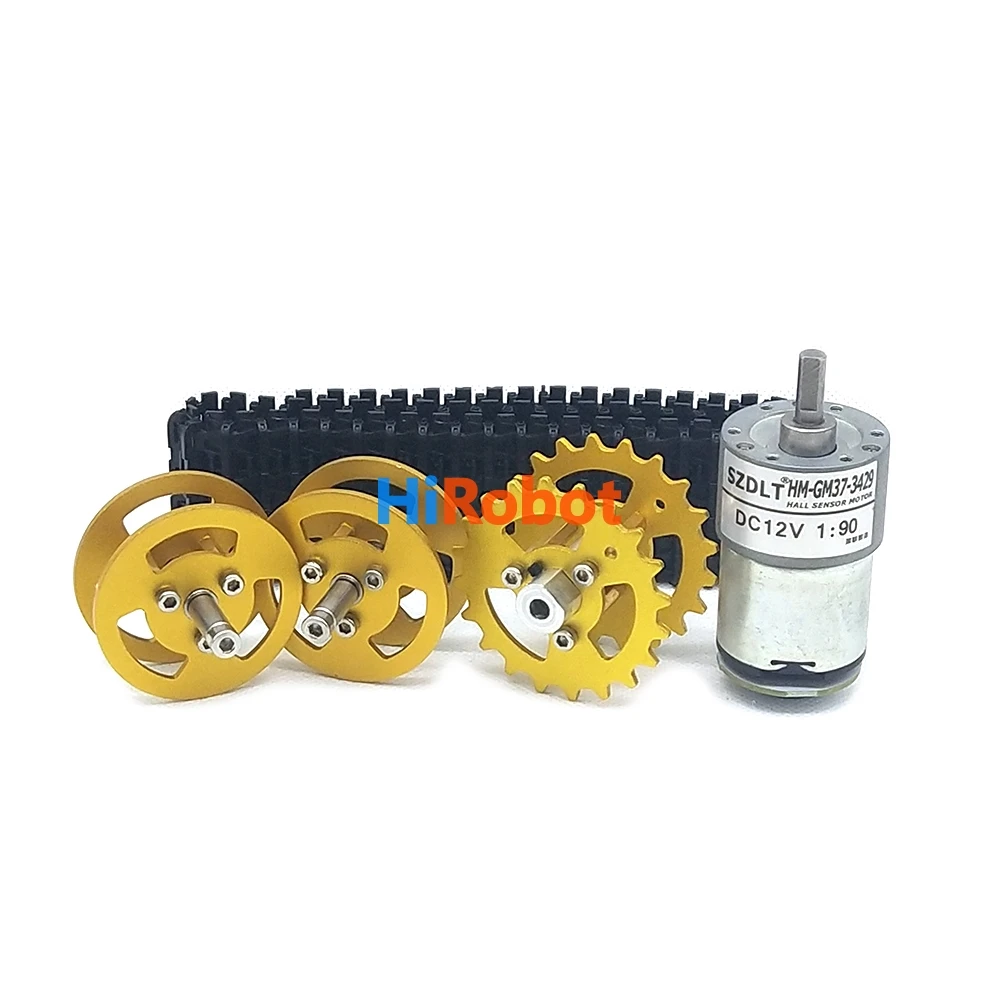 Один комплект деталей гусеничного/гусеничного привода с 12 В мотором датчика