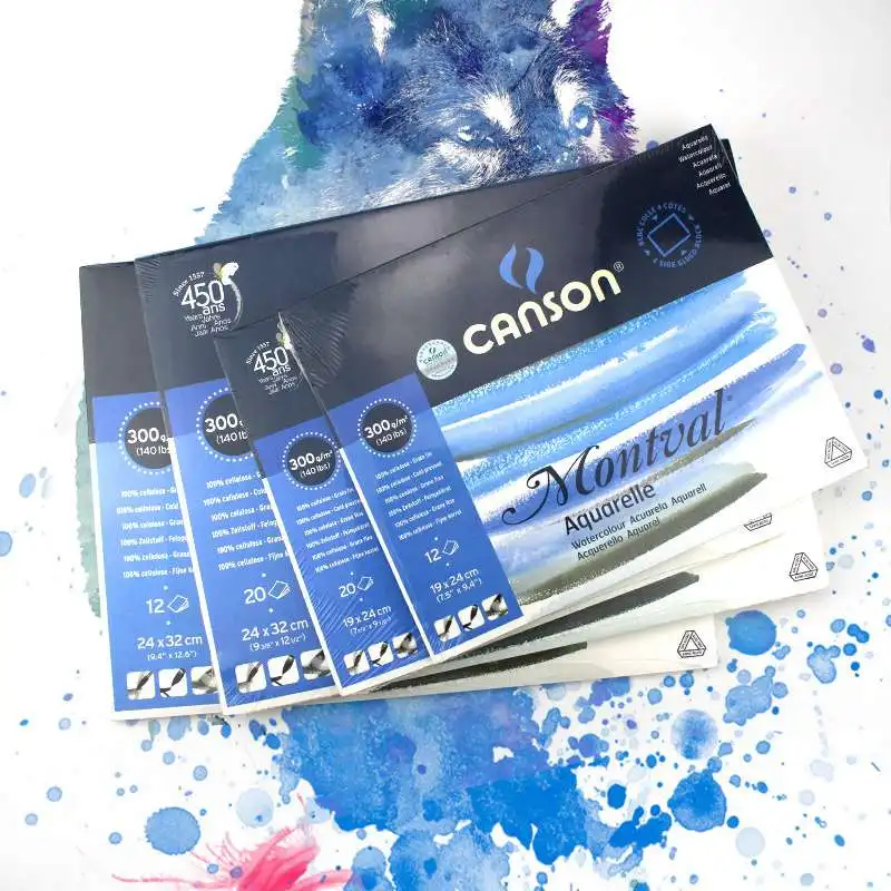 

Canson 300g/m2 Aquarelle Painting Watercolor Paper 8K/16K/32K 20Sheets Hand Painted Paint Watercolour Book Pad Art Supplies