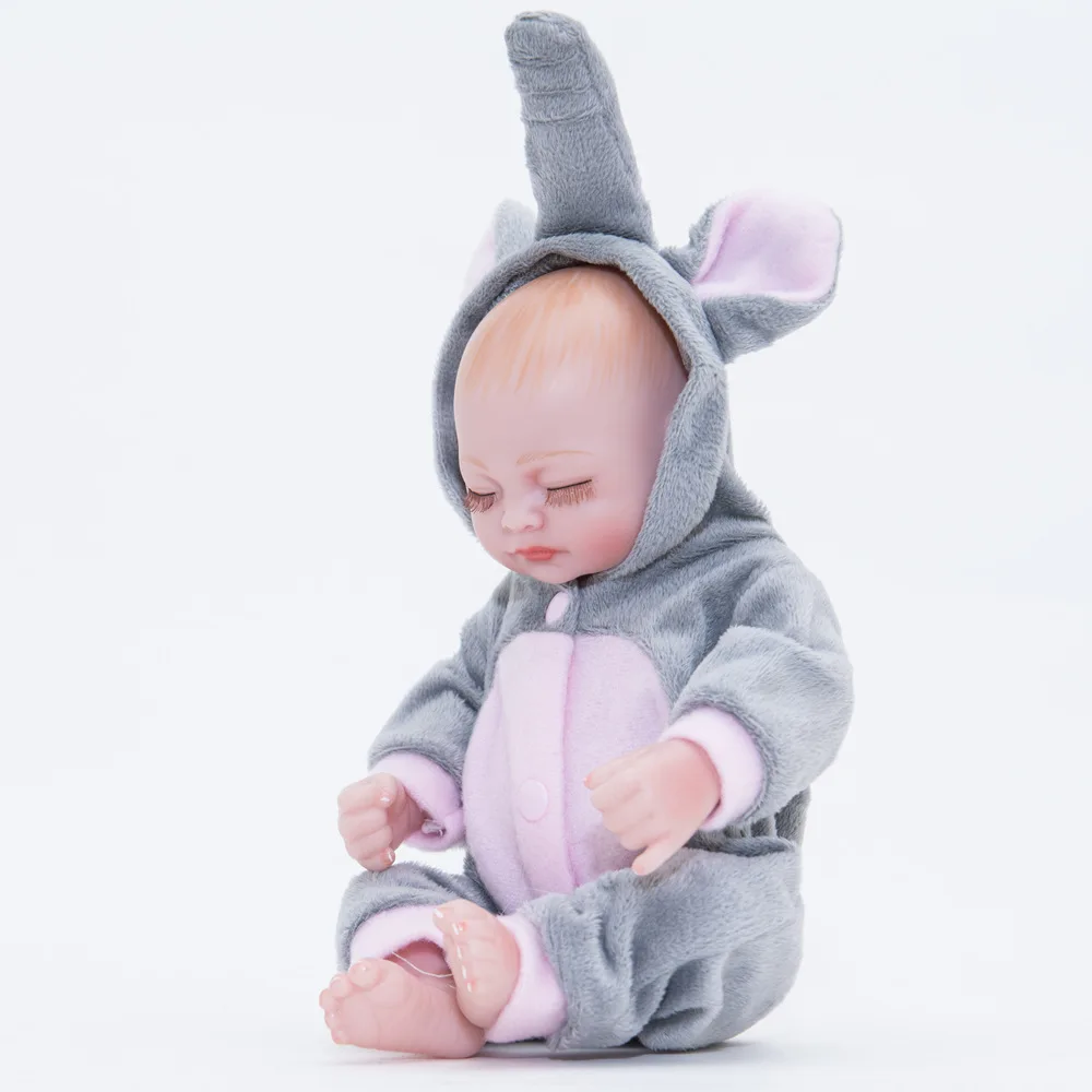 10 дюймов Полностью силиконовый винил милый Bebe новый образовательный тип ручной