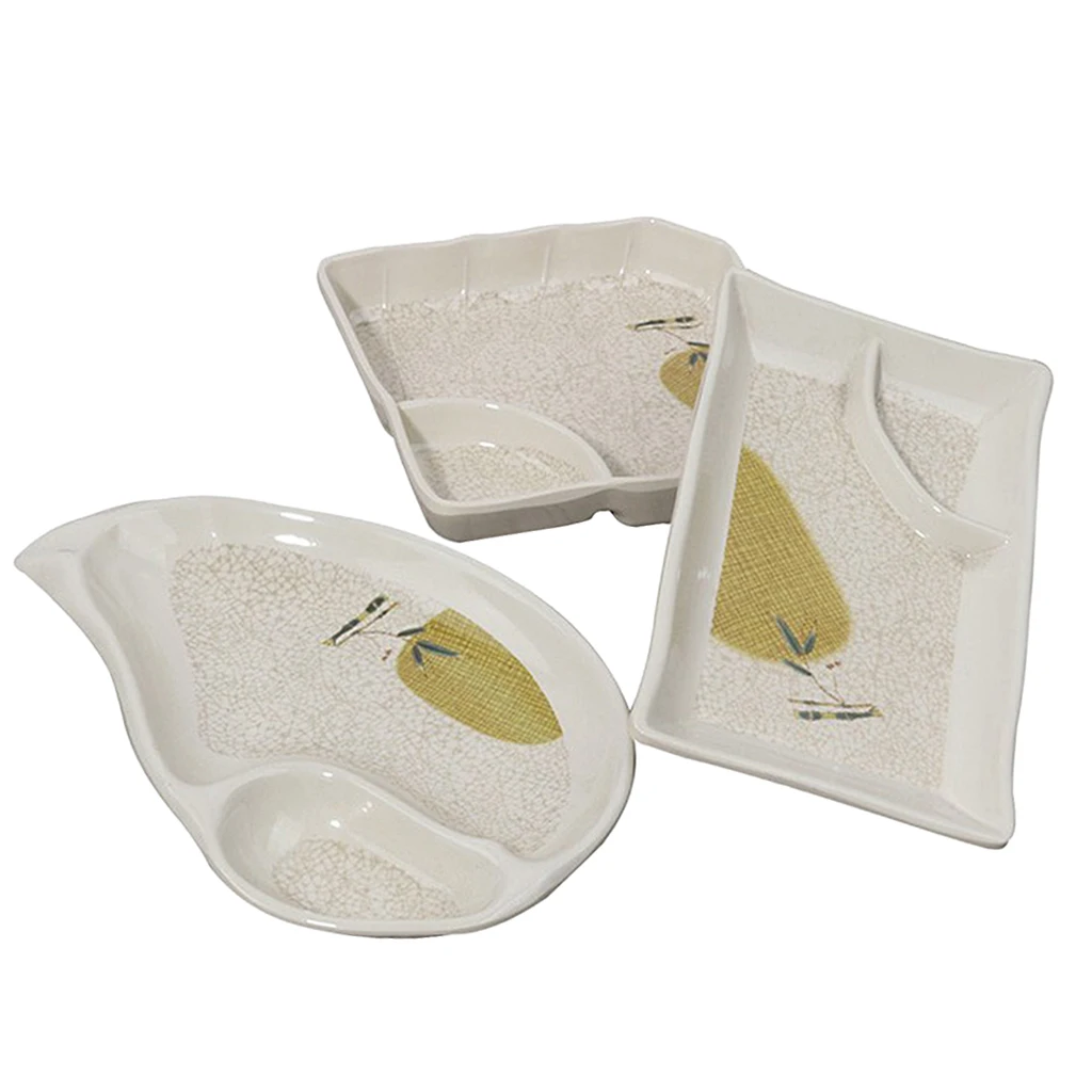 2 отсека многоразовый соус блюдо сторона приправа посуда для приправ суши соевый