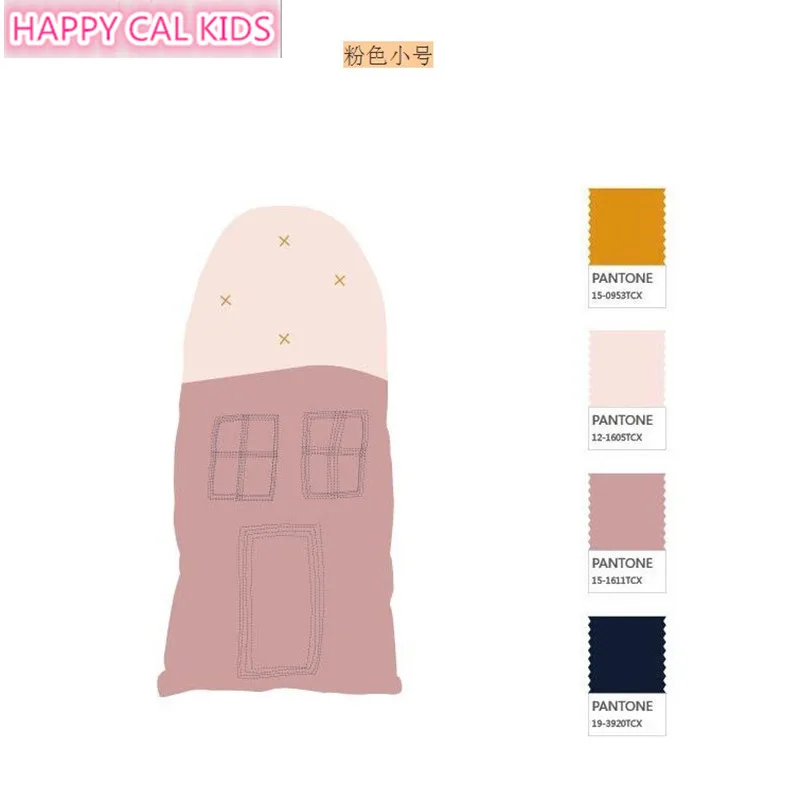 Pink Small HAPPY CAL KIDS Ins новая маленькая подушка для дома детская комната украшения реквизит - Цвет: Pink Small