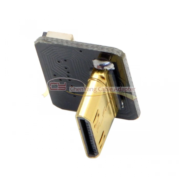 10 шт./CYFPV Mini HDMI Type C Штекерный разъем под углом 90 градусов для FPV HDTV мультикоптера