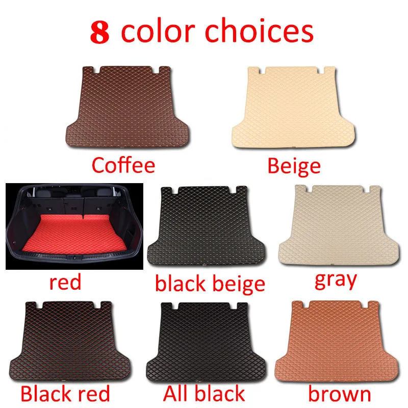 

Custom fit car Trunk mats for Peugeot 206 207 2008 301 307 308sw 408 4008 508 rcz car styling carpet floor liner