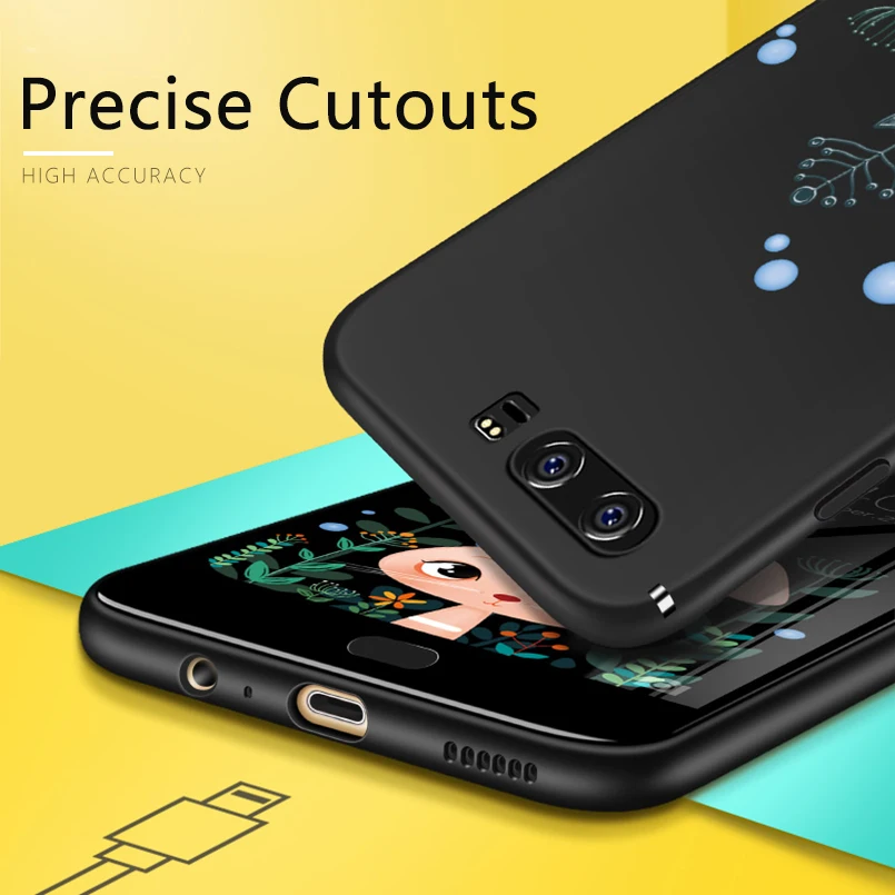Милый Кот медведь чехол для Huawei P10 силиконовый Fundas P9 Lite 2017 P20 Pro P умный