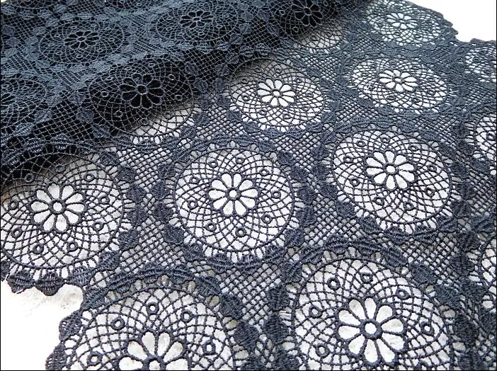 3 метра черное сексуальное Африканское кружево оптовая цена французский