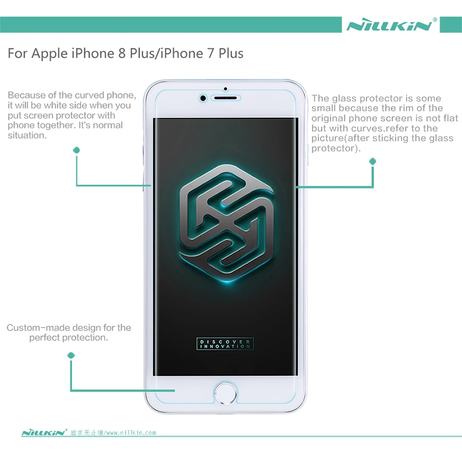Nillkin Закаленное стекло пленка для iPhone 8 Plus 7 5 Amazing H + Pro Nano противовзрывная твердая