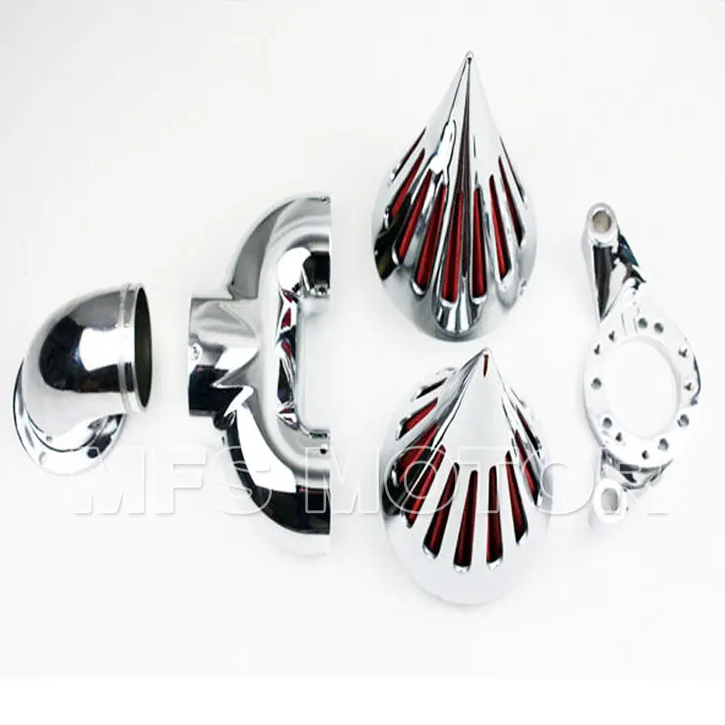 

For CV CARB DELPHI V-TWIN EFT SPORTSTER CHROME Motorcycle Double SPIKE AIR CLEANER