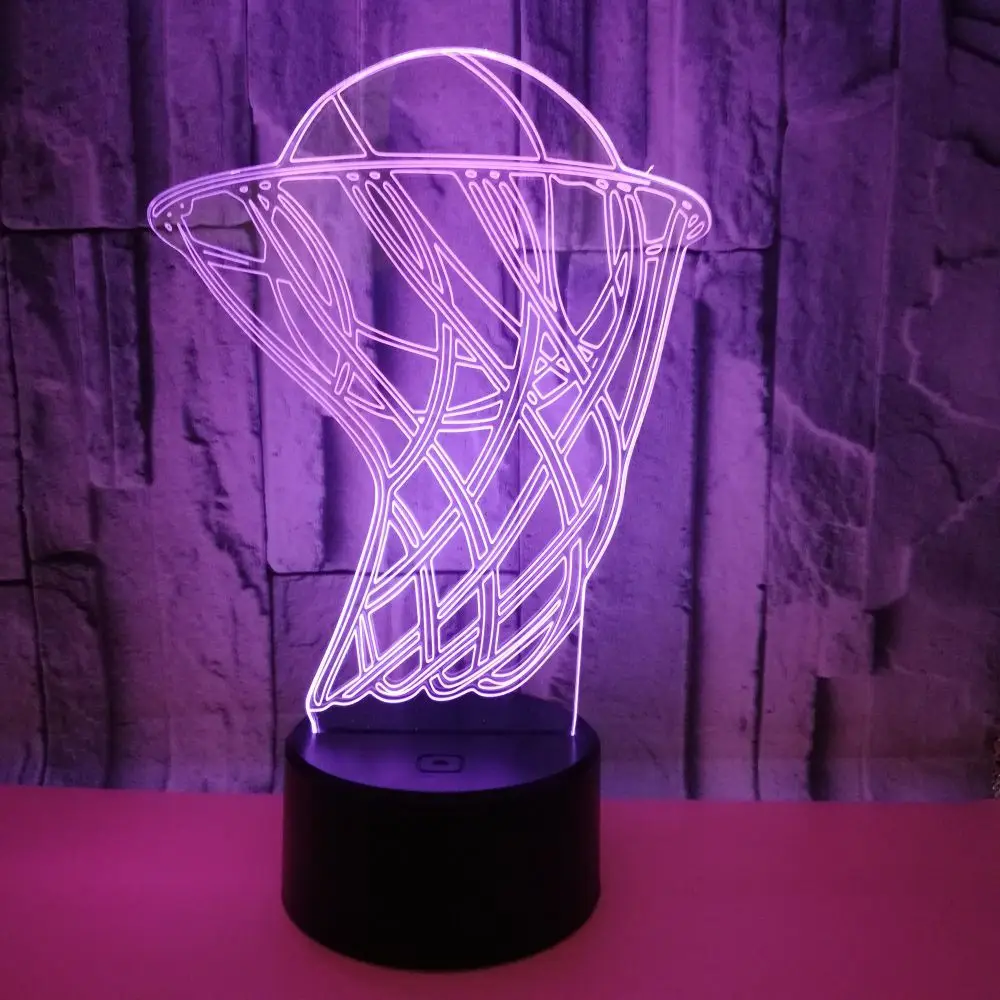 Basketball 3D LED Desk Table Lamp Home Party Decor 7 Colors Changing Night Light Bedside Sleep Lighting Children Best Gift | Лампы и