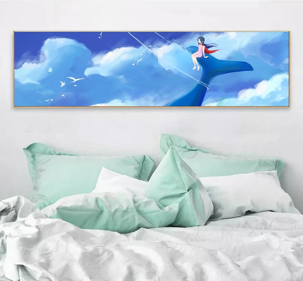 Морские животные Скандинавский современный простой стиль Кит парусник