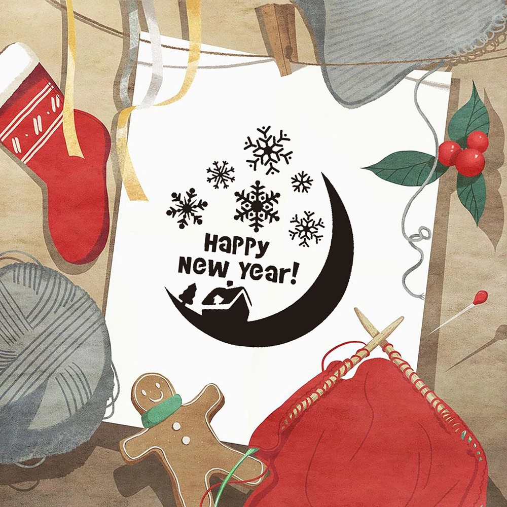 2019 Новый набор из 8 штук для рисования на Рождество, шаблонов для дневника пулевых рисунков, скрапбукинговых карточек, декорации альбома.