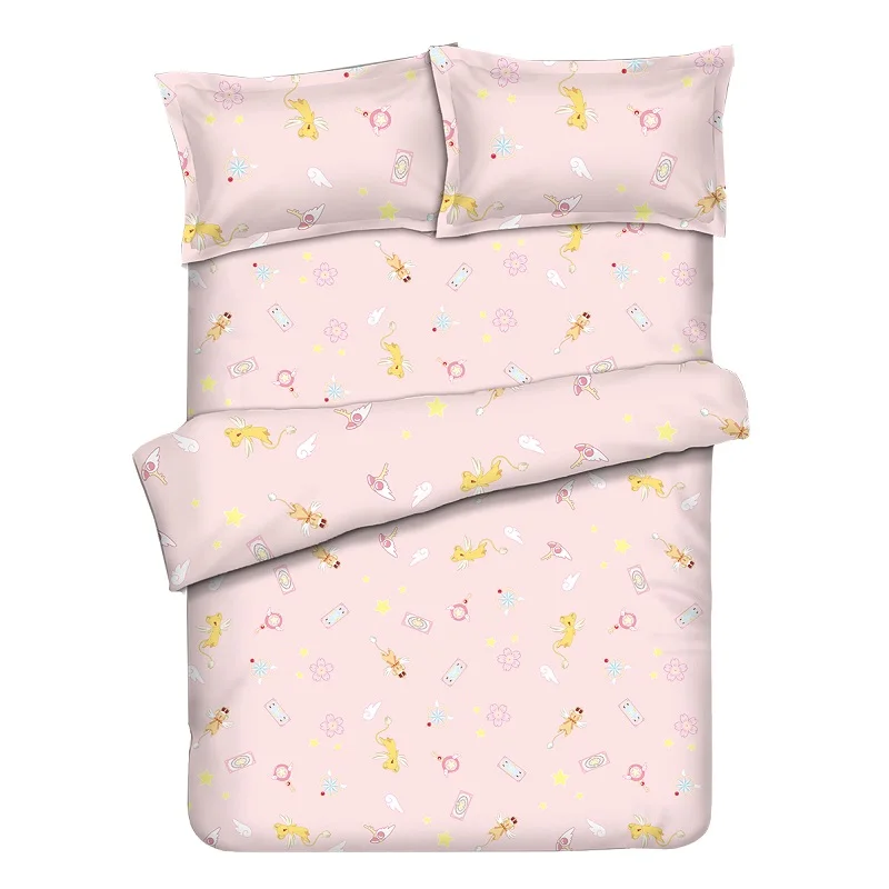 

Wholesale Anime Cartoon Bed Sheet/Duvet Cover/Two Pillowcases 4pcs Set