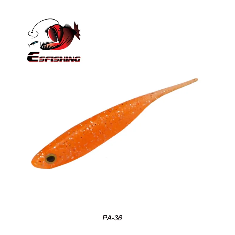 PA36 ESFISHING приманки для рыбалки I Glossy Shad 10 шт. 70 мм 3D глаза реалистичные мягкие приманки для ловли окуня форели щуки - Цвет: PA36
