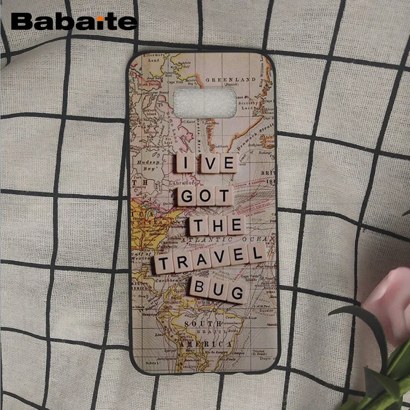 A6 Путешествия в мире карта план чехол для телефона крышка оболочка для samsung Galaxy s9 s8 plus note 8 note9 s7 s6edge мобильный чехол s Babaite - Цвет: A6