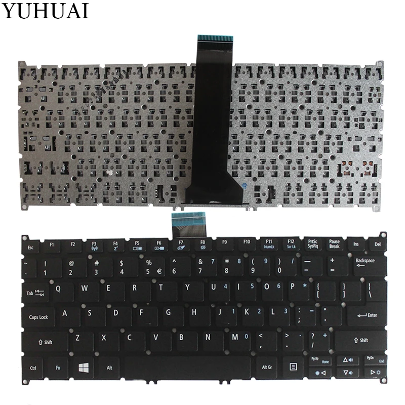 Клавиатура США для Acer Aspire V5 122 122P 132 132P V13 V3 371 E11 E3 112 111 ноутбука на английском языке