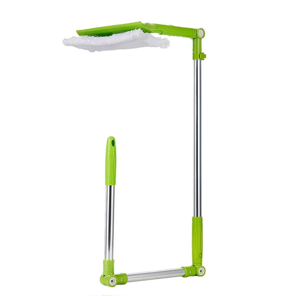 

Retractable Double-sided Window Cleaner Household Cleaning Tool Glass Double-sided Cleaning With Folding Auxiliary Rod 1Set J2