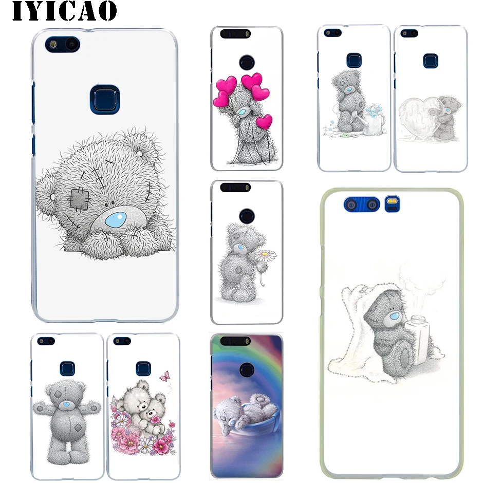 Жесткий чехол IYICAO Tatty Teddy Bear для Huawei Honor 6A 6C 7A 7C 7X 8 8X 9 10 20 9X Lite Pro Play Note View