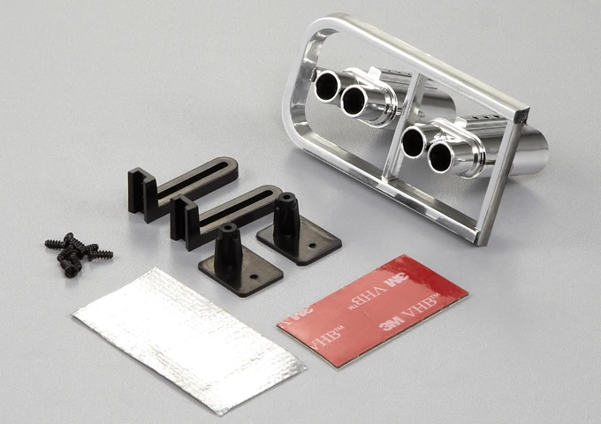 Универсальные выхлопные трубы масштаба 1/10 можно установить